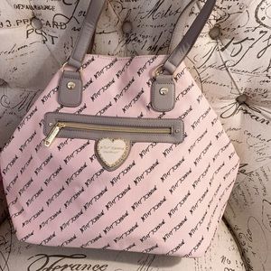 Betsey Johnson Pink Logo Tote Bag